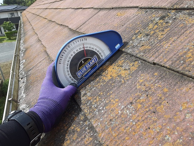 屋根勾配6寸のスレート屋根